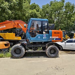 Excavadora Hitachi EX100WD de 10 Toneladas, Cucharón de 0.59m, Motor Isuzu de 81KW, Modelo 2021 con Martillo Rompedor y Cucharón de Excavación - Product Image 1