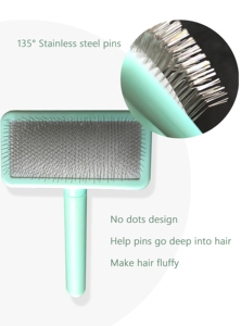 <span class=keywords><strong>Spazzola</strong></span> districante leggera Baoli OEM 100x155mm <span class=keywords><strong>per</strong></span> gatti, pettine massaggiante <span class=keywords><strong>per</strong></span> animali domestici, strumento <span class=keywords><strong>per</strong></span> districare e spolverare il pelo - Product Image 5