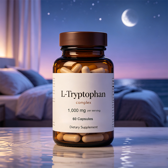 OEM Private Label High Quality L-Tryptophan Capsules for Helps Support Natural Calming and Relaxing Effects