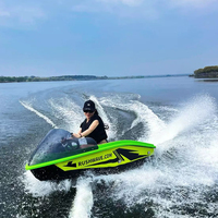 Bateau Électrique en Gros 16kW ASA, Bateau Kart Électrique 50km/h, Autonomie 80min, Bateau Rapide pour Sports Nautiques, Surf, Lac, Extérieur