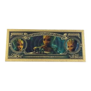 2 Arten von America Groot Anime-Banknoten in 24K Goldplattierung als Geschenke - Product Image 4