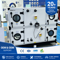 Unit Penanganan Udara (AHU) Kelas Industri Tugas Berat Dengan Koil Air Dingin, Filter HEPA, dan Kipas EC untuk Sistem HVAC