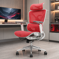Chaise de bureau ergonomique E3 à dossier haut en maille avec appui-tête et soutien lombaire, fournisseur OEM en gros, Sillas