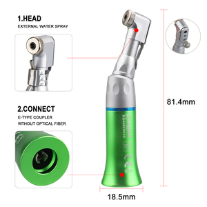 Turbina dental de alta velocidad Harbor Dent HYG01-1036 con LED, 2/4 orificios, pulverizador de agua externo y pieza de mano baja, de colores - Product Image 2