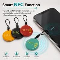 Étiquette NFC en époxy anti-métal pré-imprimée avec code QR URL Xinyerfid Ntag216 213 215, programmable pour l'interaction dans les jeux