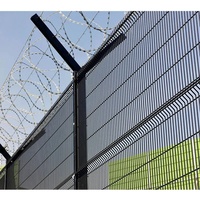 Hoogbeveiligde 358 gelaste paneel anti-klim stalen gaashekwerk duurzaam knaagdierbestendig milieuvriendelijk op maat gemaakte kleuren 3D-modellering