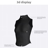 Haut de sport sans manches avec fermeture éclair sur le devant pour femme, gilet de sport, tenue de yoga à manches courtes, t-shirt moulant et sexy