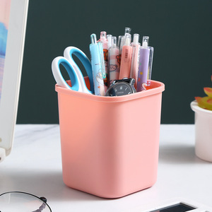Rectangular Plastic Storage <b>Bin</b> Stackable Desktop Organizer For Office School Supplies Home Kitchen Use Blue Pink Cyan Colors - Product Image 2