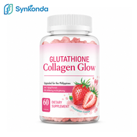 Complément alimentaire en gommes pour adultes, blanchissant et éclaircissant la peau, peptides végétaliens sans gluten, glutathion, collagène, marque privée OEM
