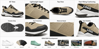 Chaussures de randonnée d'hiver unisexes, légères, respirantes, confortables, antidérapantes, semelle en caoutchouc, pour la randonnée en plein air