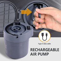 Sofá Inflable Portátil de Tela de Nailon con Bomba Eléctrica Recargable Integrada para Hogar, Parque y Hospital
