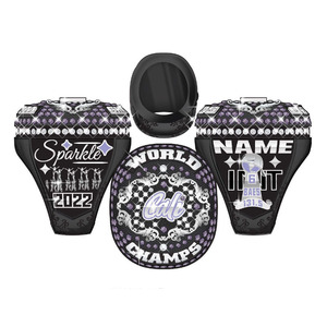 Anillo de trofeo de campeonato personalizado en regalo de premio de piedras para campeón de torneo o liga - Product Image 4