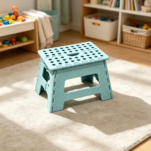 Tabouret pliant moderne, portable, antidérapant, réutilisable, minimaliste, léger, durable, rose/vert, chambre à coucher, hôtel, extérieur - Product Image 5