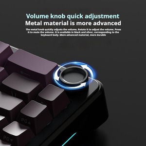Weikav WK68 mechanical <strong>keyboard</strong>, three-mode wireless <strong>keyboard</strong>, hot-swappable RGB 4000mAh gaming <strong>keyboard</strong> with <strong>knobs</strong> - Product Image 3