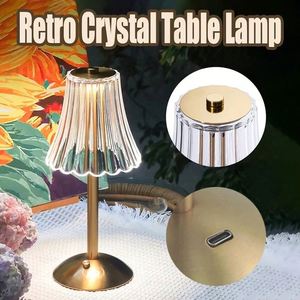<b>Table</b> Lamp Bedroom, <b>Bedside</b> Lamp Light Luxury Crystal Lamp High-End Atmosphere Lamp <b>Charging</b> Touch Small Night Lamp - Product Image 6