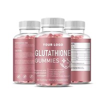 Complément alimentaire OEM/ODM pour un teint clair et uniforme, gommes blanchissantes pour la peau au L-Glutathion avec collagène, forme posologique bonbons gommeux