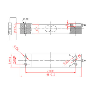 40 किलोग्राम मूल्य डिजिटल वजन माप सूक्ष्म समानांतर बीम प्रकार बल सेंसर लोड सेल 3 अक्ष लोड सेल 3 अक्ष लोड सेल - Product Image 3