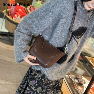 Thường Chính Hãng Da Tất Cả Các Trận Đấu Vai Túi Messenger Womens Crossbody Nhỏ Túi Messenger Với Dây Kéo - Product Image 1