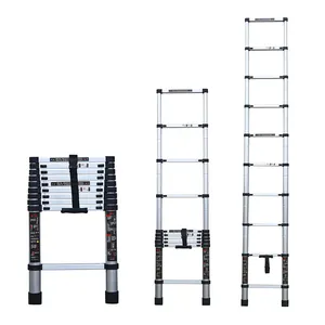 2.9m Single Sided Straight Step Telescopic Aluminum Ladder with 10 steps ladder