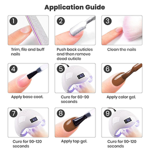 BOZLIN - Juego de 6 Esmaltes de Uñas <span class=keywords><strong>Profesionales</strong></span> en Gel UV, Color Rosa Nude, Translúcido, Efecto Gelatina, Marca Privada - Product Image 3
