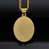Hip Hop Croix Jésus CZ Religieux Anti Non Ternir Jésus Pvd En Acier Inoxydable Bijoux De Mode Pendentifs Colliers pour Hommes Rappeur