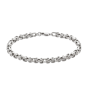 Bracelet en platine massif PT950 blanc robuste, cordon épais tressé, unisexe, pour tous les jours, minimaliste, idéal pour les activités de plein air, cadeau - Product Image 1