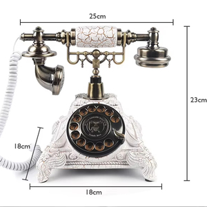 Téléphone vintage antique rétro <span class=keywords><strong>enregistreur</strong></span> <span class=keywords><strong>de</strong></span> messagerie vocale mariage pour livre d'or audio téléphones filaires pour l'enregistrement <span class=keywords><strong>de</strong></span> messages - Product Image 2