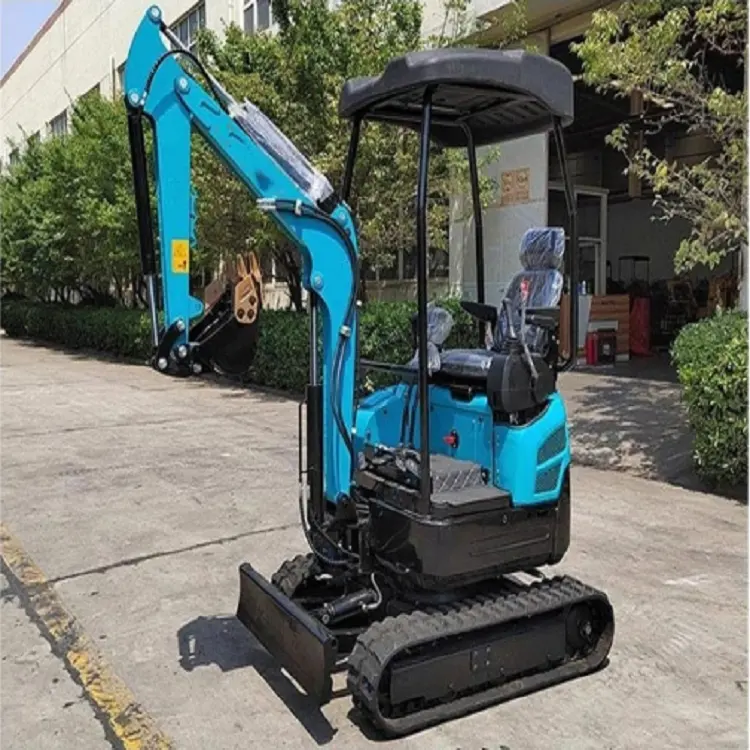 Taixi 1.7 Ton macchine movimento terra tipo cingolato Mini escavatore con pilota idraulico sistema di funzionamento per il giardino o azienda agricola