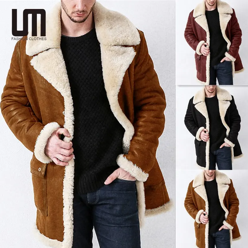 Liu Ming Men Clothing Winter Fashion 2023 Casual Faux Fur Windproof Warm Jacket Plus Size Coat