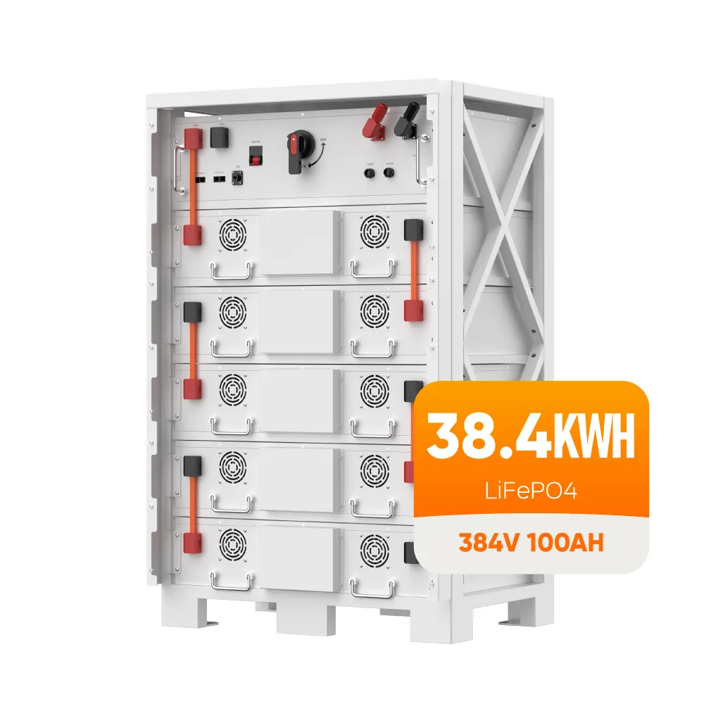 Batería de contenedor de alto voltaje Sunark 100Ah 38Kwh 384V batería solar de litio para uso industrial