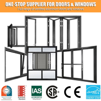 Puertas y Ventanas de Aluminio con Certificación NFRC Energy Star AS2047, Rotura de Puente Térmico, Doble Vidrio Templado, Persianas, Fabricante de Cocinas en China