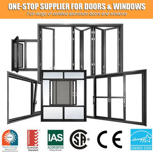 Portes et fenêtres en aluminium certifiées NFRC Energy Star AS2047 à rupture de pont thermique, double vitrage, persiennes en verre trempé, fabricant de cuisine en Chine - Product Image 2