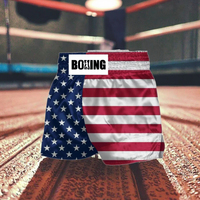 Shorts Muay Thai de Style rétro de haute qualité pour femmes Sublimation Training Gym Fitness Design Logo personnalisé Robe extensible