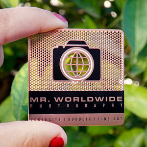 Gepersonaliseerde High-End Luxe Goedkope Goud Zilver Zwarte Spiegel 0.3Mm 0.5Mm 0.8Mm 1.0Mm Metalen Visitekaartjes Voor Lasergraveren - Product Image 5