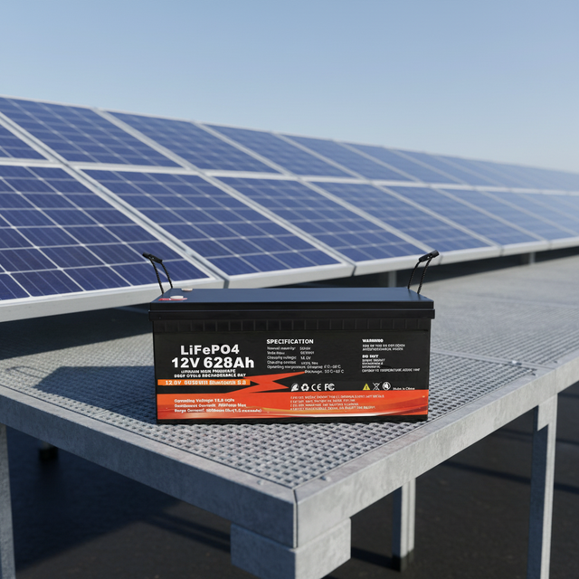 Built-in Smart BMS 24V 12V 100Ah 200Ah 300Ah 314Ah 12.8V 400Ah 460Ah 628Ah Lithium Ion Lifepo4 Battery for RV Boat Home Solar
