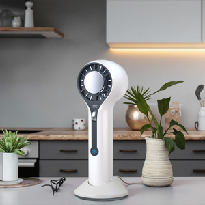 High-Speed USB Rechargeable Handheld Foldable Plastic Fan Brushless Motor Bladeless Design Digital Display Strong Wind for - Product Image 6