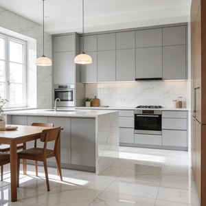 Exquisite Marble Texture Porcelain Tiles Offer Quality Floor Tiles for Bright Living Room and Bathroom Interiors - Product Image 3