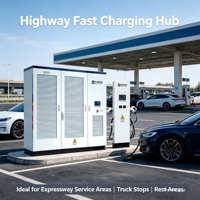 Nouvelle station de recharge DC pour véhicules électriques, haute performance, 240/360/480 kW, avec 4 pistolets et une efficacité élevée, pour les dépôts de flottes de bus