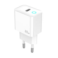 DENIXI Factory-Direct PD3.0 Chargeur 20W Chargeur rapide Chargeur portable pour la maison et le bureau
