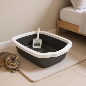 Bac à litière pour chat Yommy 58,5x38,5x16cm avec pelle pour chats - Product Image 3