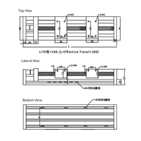 Module de mouvement linéaire CNC à entraînement par vis à double arbre série EBS, mini-actuateur linéaire haute précision 12V 24V avec pilote de moteur, kit CNC
