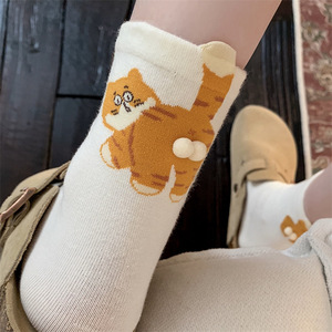 <span class=keywords><strong>Calzini</strong></span> con Motivo Gatto Carino <span class=keywords><strong>per</strong></span> Donne, Design Originale, <span class=keywords><strong>Calzini</strong></span> Anime con Motivo 3D Tridimensionale, <span class=keywords><strong>Calzini</strong></span> Cartoon - Product Image 5