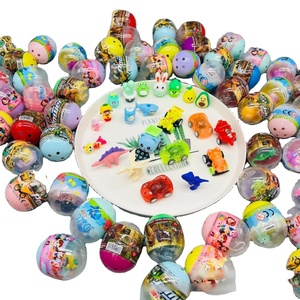 Huevos de Plástico con Juguetes de Animales 47*56mm Estilo Aleatorio Huevo Sorpresa Redondo y Cápsula de Juguete Mini Unisex Juguetes Baratos para Máquinas de Garra para Niños - Product Image 1