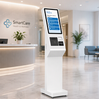 Kiosque de paiement en libre-service à écran tactile 15,6 21,5 27 32 pouces LCD sur pied pour paiement et prise de rendez-vous en milieu hospitalier