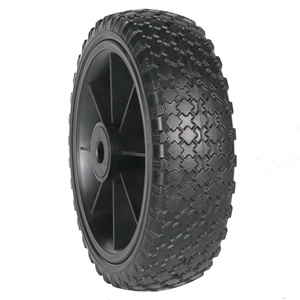 HKT1015 Cubo de diseño compensado de 6 pulgadas barato, rodamientos de 1/<span class=keywords><strong>2</strong></span> pulgadas Neumático de camión de <span class=keywords><strong>mano</strong></span> sin aire sólido en rueda 6x2 ''Rueda plana libre - Product Image 3