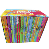 Colección Completa de 24 Volúmenes de Novelas Originales de Roald Dahl en Inglés, Libros Infantiles de Alta Calidad Hechos en China con Papel Offset