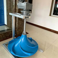 Agitateur vertical pour eaux usées série GSJ QSJ avec impulsionneur hyperboloïde en PRV pour réservoir d'égalisation de traitement des eaux usées