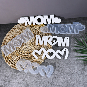 LEQU Moule en silicone pour la fête des mères, 3 modèles, réutilisable, pour la fabrication de résine, vente en gros - Product Image 5