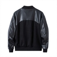 Veste universitaire personnalisée avec logo, patchwork d'hiver, manches en laine brodées, style Letterman – Prix de gros