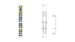 Terminal de Entrada Digital de 4 Canales Mt-Beck Hoff EL1094 EtherCAT, 24V DC, NPN con Conexión a Tierra, Filtro de 10us, Sensor de 2 Cables, IP20 - Product Image 4